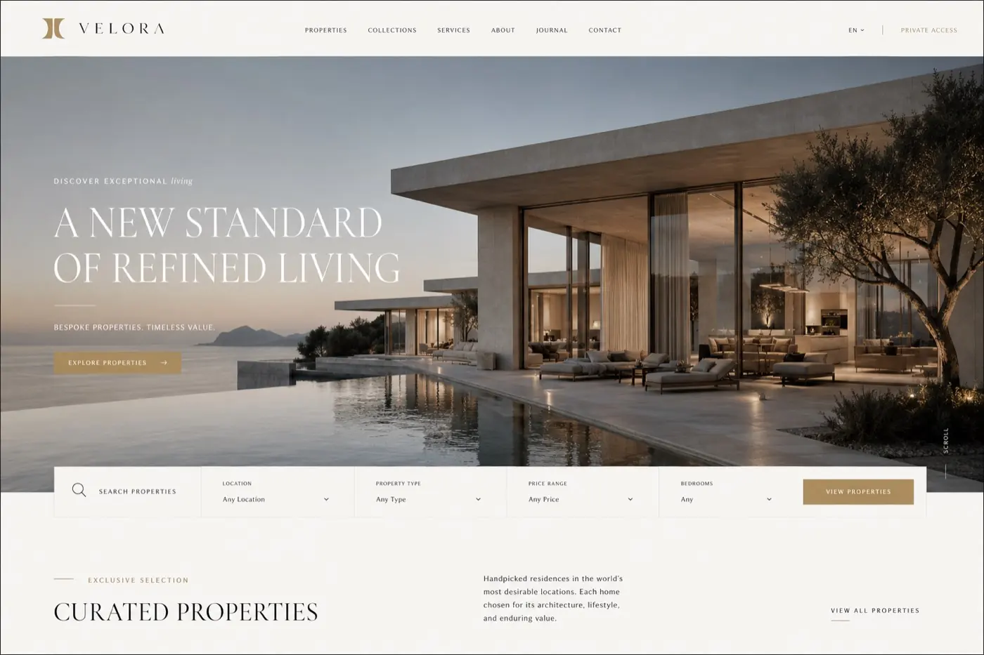 Velora, Immobilier, design web et éditions
